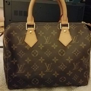 LV Designer Bag in Timeless LV Monogram Speedy 25